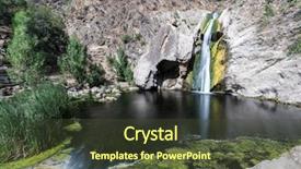 Presentation with water park - PPT theme consisting of counties - paradise falls with motion blur background and a tawny brown colored foreground