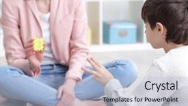  Presentation with counting - Colorful presentation theme enhanced with counting - cute little boy learning backdrop and a light blue colored foreground