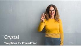  Presentation with woman praying over bible - Presentation theme featuring counting - middle age hispanic woman background and a gray colored foreground