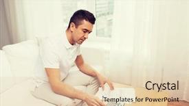  Presentation with business calculator - Colorful slide deck enhanced with counting and filling tax form backdrop and a lemonade colored foreground