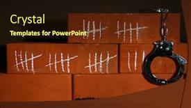  Presentation with bricks - Presentation featuring counting-days-by-drawing-sticks background and a wine colored foreground