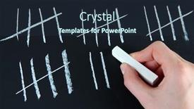  Presentation with counting - Slide set with counting days by drawing sticks on black background background and a wine colored foreground