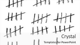  Presentation with drawing on wood - Presentation consisting of counting days by drawing sticks background and a  colored foreground