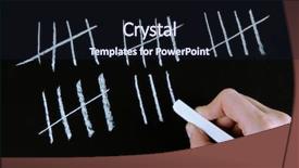  Presentation with counting - Presentation design with counting days by drawing sticks background and a  colored foreground