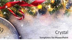  Presentation with next year - Audience pleasing slide deck consisting of counting last moments before christmas backdrop and a lemonade colored foreground