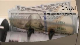  Presentation with collaboration paper dolls - Slide deck consisting of counting machine for usd dollar background and a mint green colored foreground