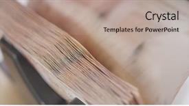  Presentation with induction machine - Presentation having counting money from counting machine background and a coral colored foreground