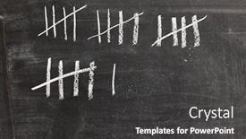  Presentation with strikes - Slides featuring counting-tally-marks-with-chalk background and a dark gray colored foreground