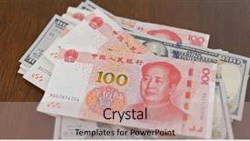  Presentation with counting - Presentation design having counting with chinese rmb background and a  colored foreground