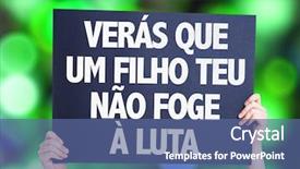  Presentation with fight - Presentation enhanced with countries fighting - you will see that your background and a ocean colored foreground