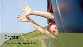  Presentation with hands down - Amazing presentation theme having countries free - boy putting his heads backdrop and a yellow colored foreground