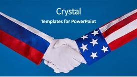  Presentation with shaking hands - Cool new PPT layouts with countries handshaking - picture of partnership handshake backdrop and a  colored foreground