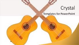  Presentation with traditional music - Cool new presentation theme with country and western music theme backdrop and a lemonade colored foreground