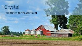  Presentation with barn - Amazing presentation having country barn with silos backdrop and a light blue colored foreground