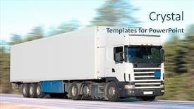  Presentation with branding - Theme having country branding - truck background and a cool aqua colored foreground