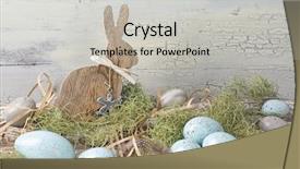  Presentation with pastel - Cool new slide set with country chic - easter pastel colored decoration backdrop and a  colored foreground