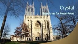  Presentation with light - Beautiful PPT theme featuring country church - warm afternoon light backdrop and a  colored foreground