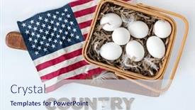  Presentation with country - Slide set having country-eggs-in-basket background and a  colored foreground