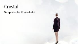  Presentation with country fair - Theme with country fair - back view of businesswoman standing background and a white colored foreground