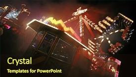  Presentation with country fair - Cool new PPT layouts with country fair - fairground backdrop and a wine colored foreground