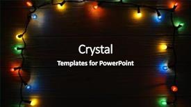  Presentation with christmas lights - Slide deck featuring country frames - christmas dark wooden background decorated background and a black colored foreground