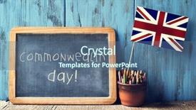  Presentation with rustic chalkboard - Amazing slide set having country frames - wooden-framed chalkboard with the text backdrop and a ocean colored foreground