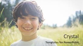  Presentation with nature - Presentation theme having country holiday - back to nature enjoy background and a  colored foreground