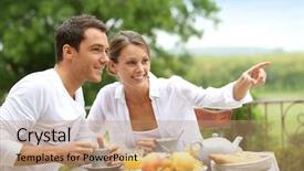  Presentation with hotel construction - PPT layouts consisting of white wooden background fall background and a white colored foreground