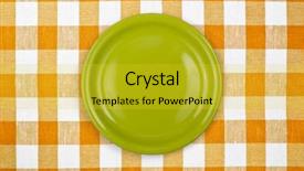  Presentation with tablecloth - Slide deck consisting of successful man mountain hiker with backpack on the top of mountains caucasian background and a gray colored foreground