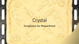  Presentation with bakery pie - PPT layouts enhanced with country kitchen - raw pie dough crust background and a  colored foreground