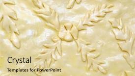  Presentation with dough - Cool new theme with country kitchen - raw pie dough crust backdrop and a  colored foreground