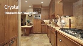  Presentation with condominium - Slides featuring country kitchen in condominium background and a coral colored foreground