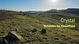  Presentation with country - Slide deck consisting of country-landscape-of-nebrodi-park background and a tawny brown colored foreground