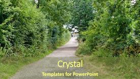  Presentation with british - Audience pleasing PPT theme consisting of country lane in british countryside backdrop and a  colored foreground