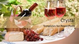  Presentation with our life - Amazing theme having country life setting with wine backdrop and a yellow colored foreground