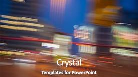  Presentation with people street - Cool new presentation with country life time - people cars at street backdrop and a tawny brown colored foreground