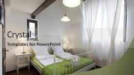  Presentation with country - Beautiful PPT theme featuring country living - rustic bedroom backdrop and a light gray colored foreground