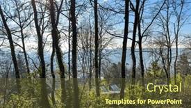  Presentation with paths - Presentation theme with country-paths-in-bievres-france background and a tawny brown colored foreground