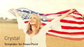  Presentation with independence day - Presentation design with free patriotic - country patriotism independence day background and a blonde colored foreground