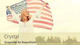  Presentation with independence day - PPT theme consisting of country-patriotism-independence-day background and a blonde colored foreground