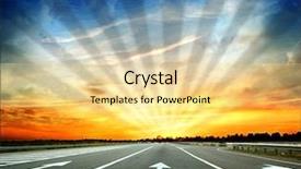  Presentation with country - Cool new presentation with country road with a dark backdrop and a blonde colored foreground