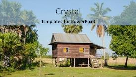  Presentation with cambodia - PPT theme enhanced with country-stilt-house-in-cambodia background and a light blue colored foreground