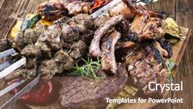  Presentation with grilled - Cool new slides with country style ribs - grilled meat backdrop and a  colored foreground