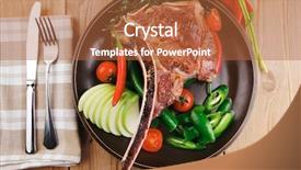  Presentation with meat food - Beautiful presentation theme featuring country style ribs - meat food roast rib backdrop and a red colored foreground