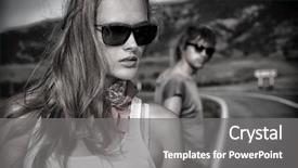  Presentation with modern - Amazing slides having country western - couple of modern young people backdrop and a gray colored foreground