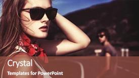  Presentation with modern - Beautiful theme featuring country western - couple of modern young people backdrop and a tawny brown colored foreground