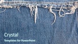  Presentation with jeans - Audience pleasing theme consisting of country western - torn old blue jeans background backdrop and a ocean colored foreground