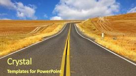  Presentation with country western - Theme enhanced with country western - travel to steppes of california background and a tawny brown colored foreground