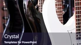  Presentation with microwave imaging image of modern - PPT theme enhanced with country western music - image of guitar background and a wine colored foreground