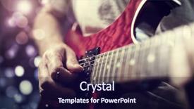  Presentation with lead - Amazing PPT layouts having country western music - rock lead guitarist playing electric backdrop and a wine colored foreground